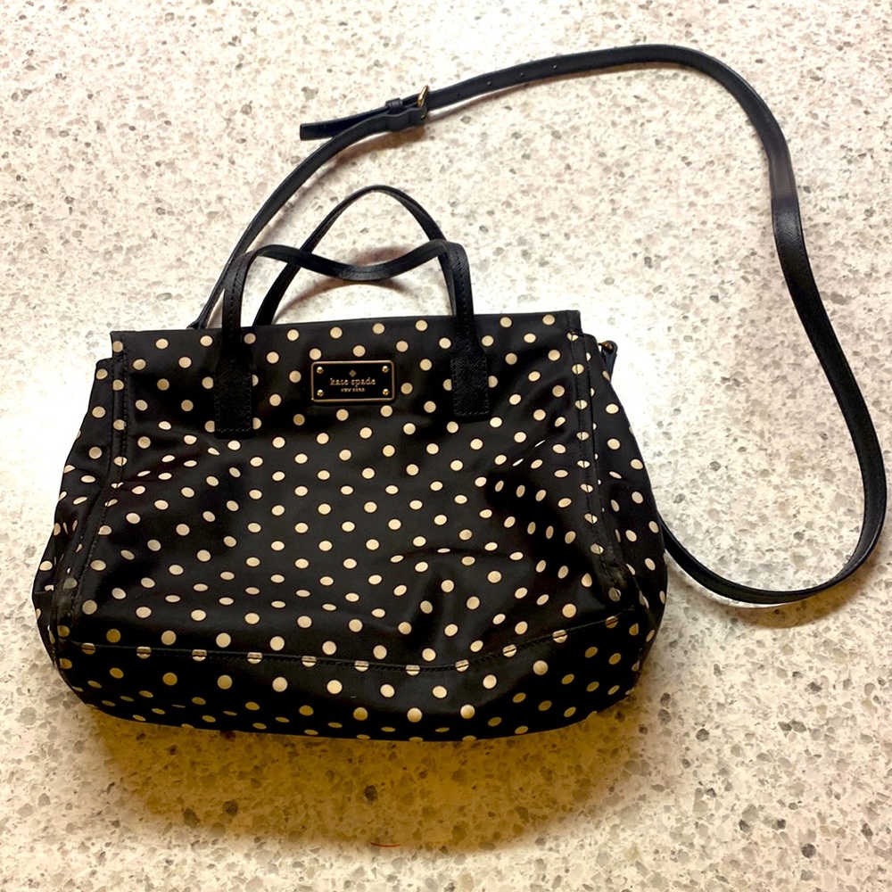 Kate spade polka dot nylon crossbody